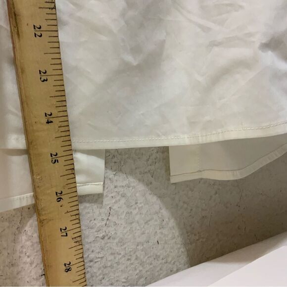 Liz Claiborne White front lace Ruffle Sleeveless Top - Size S NWT - Picture 7 of 7